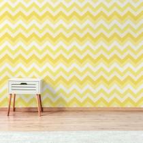 Papel de Parede Chevron Tons de Amarelo 57x270cm