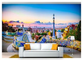 Papel De Parede Cidade Barcelona Espanha 3D 6M² Ncd222