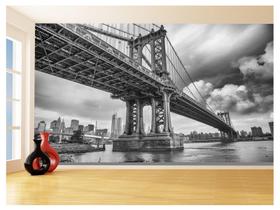 Papel De Parede Cidade Ponte Prédios New York 3,5M Ncd278