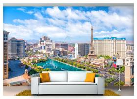 Papel De Parede Cidade Prédios Las Vegas 3D 6M² Ncd223