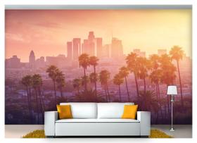 Papel De Parede Cidade Prédios Los Angeles 3D 6M² Ncd197