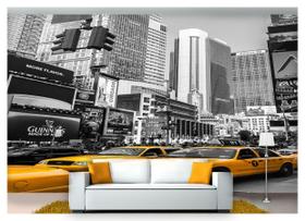 Papel De Parede Cidade Prédios Ny Taxi 3D Ncd175 Papel De Parede Cidade Prédios Ny Taxi 3D Ncd175