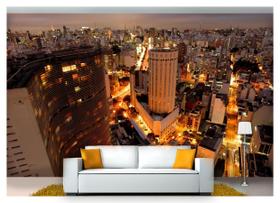 Papel De Parede Cidade Prédios São Paulo 3D Ncd176