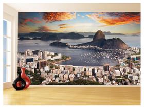Papel De Parede Cidade Rio De Janeiro Por Sol 3,5M Ncd330 - Você Decora