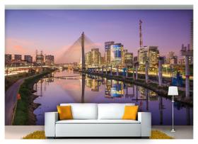 Papel De Parede Cidade São Paulo Ponte 3D 6M² Ncd186