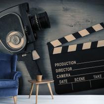 Papel de Parede Cinema Filme Filmadora Sala Adesivo - 172pcm