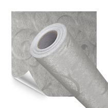 Papel de Parede Cinza Folha e Ramos Textura Lavavel 5 Metros Autocolante para Casa Revestimento