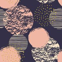 Papel De Parede Círculos Texturizados Laranjas - 1,5x0,5m Papel De Parede Círculos Texturizados Laranjas - 1,5x0,5m