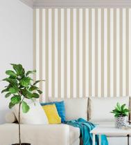 Papel De parede Com listras Bege E Branco
