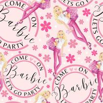 Papel De Parede Come On Barbie Let's Go Party - 2,50x0,50m Papel De Parede Come On Barbie Let's Go Party - 2,50x0,50m