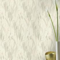 Papel de Parede Concrete Folhagem Branco 520729
