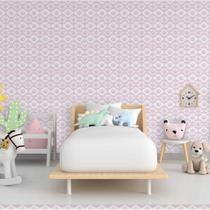 Papel de Parede Coroas Vetoriais Baby Tons Rosa Baby
