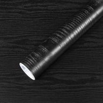Papel de parede COSNIGHT preto adesivo 40 x 300 cm vinílico