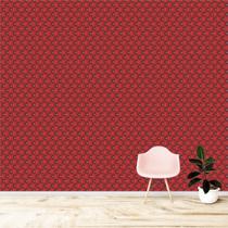Papel De Parede Couro Cintilante Tom Vermelho Paixão Degrade De Vermelho Lavável Vinil DPCO15