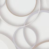 Papel de Parede DDD em 3D MAX 28301 Círculos - Rolo: 10m x 0,53m Papel de Parede DDD em 3D MAX 28301 Círculos - Rolo: 10m x 0,53m