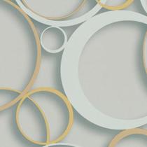 Papel de Parede DDD em 3D MAX 28302 Círculos - Rolo: 10m x 0,53m Papel de Parede DDD em 3D MAX 28302 Círculos - Rolo: 10m x 0,53m