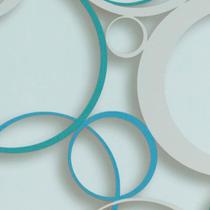 Papel de Parede DDD em 3D MAX 28303 Círculos - Rolo: 10m x 0,53m Papel de Parede DDD em 3D MAX 28303 Círculos - Rolo: 10m x 0,53m