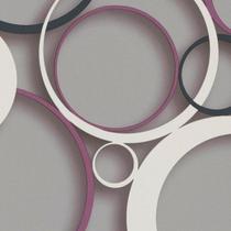 Papel de Parede DDD em 3D MAX 28304 Círculos - Rolo: 10m x 0,53m Papel de Parede DDD em 3D MAX 28304 Círculos - Rolo: 10m x 0,53m