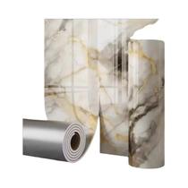 Papel De Parede De Mármore Autoadesivo Impermeável Para Quarto E Sala De Estar Espuma Grossa