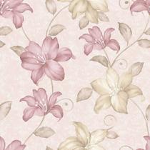 Papel de Parede Decorativo Floral 2 Tons Pintura a Óleo 2,5m