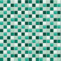 Papel De Parede Decorativo Pastilhas Em Tons De Verde 3,30m