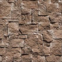 Papel De Parede Decorativo Pedra Moderna Cor Terra - 2,50m