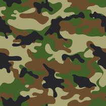 Papel de Parede Decorativo Temático Camuflagem Exército 2,5m