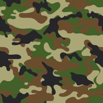 Papel de Parede Decorativo Temático Camuflagem Exército 3,3m