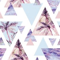 Papel De Parede Decorativo Temático Tropical Triângulo 3,30m Papel De Parede Decorativo Temático Tropical Triângulo 3,30m