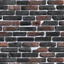 Papel De Parede Decorativo Tijolinho Tons De Bege 3,00x0,50m Papel De Parede Decorativo Tijolinho Tons De Bege 3,00x0,50m