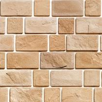 Papel de Parede Decorativo Tijolos Retangulares Claros 2,5m