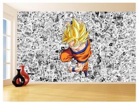 Papel De Parede Dragon Ball Goku Página Manga 3,5M Dbz517