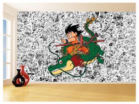 Papel De Parede Dragon Ball Goku Página Manga 3,5M Dbz519