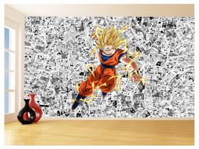 Papel De Parede Dragon Ball Goku Página Manga 3,5M Dbz540