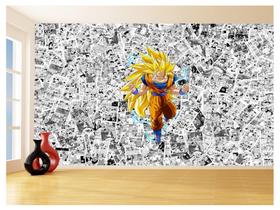 Papel De Parede Dragon Ball Goku Página Manga 3,5M Dbz542