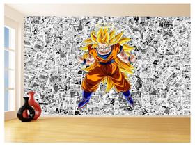 Papel De Parede Dragon Ball Goku Página Manga 3,5M Dbz543