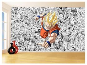 Papel De Parede Dragon Ball Goku Página Manga 3,5M Dbz548