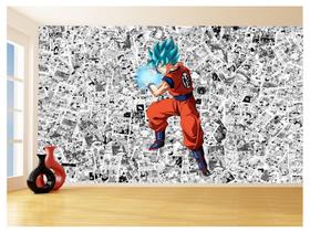 Papel De Parede Dragon Ball Goku Página Manga 3,5M Dbz549