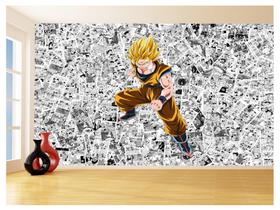 Papel De Parede Dragon Ball Goku Página Manga 3,5M Dbz568