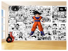 Papel De Parede Dragon Ball Goku Página Manga 3,5M Dbz625