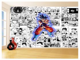 Papel De Parede Dragon Ball Goku Página Manga 3,5M Dbz632