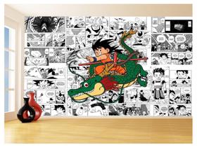 Papel De Parede Dragon Ball Goku Página Manga 3,5M Dbz633