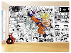 Papel De Parede Dragon Ball Goku Página Manga 3,5M Dbz637