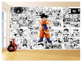 Papel De Parede Dragon Ball Goku Página Manga 3,5M Dbz643