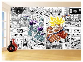 Papel De Parede Dragon Ball Goku Página Manga 3,5M Dbz645