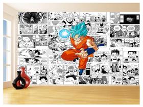 Papel De Parede Dragon Ball Goku Página Manga 3,5M Dbz648