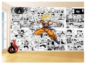 Papel De Parede Dragon Ball Goku Página Manga 3,5M Dbz653