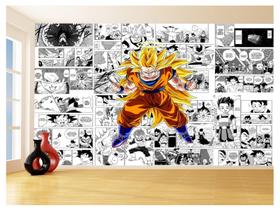 Papel De Parede Dragon Ball Goku Página Manga 3,5M Dbz657