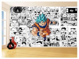 Papel De Parede Dragon Ball Goku Página Manga 3,5M Dbz665