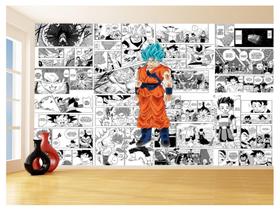 Papel De Parede Dragon Ball Goku Página Manga 3,5M Dbz678